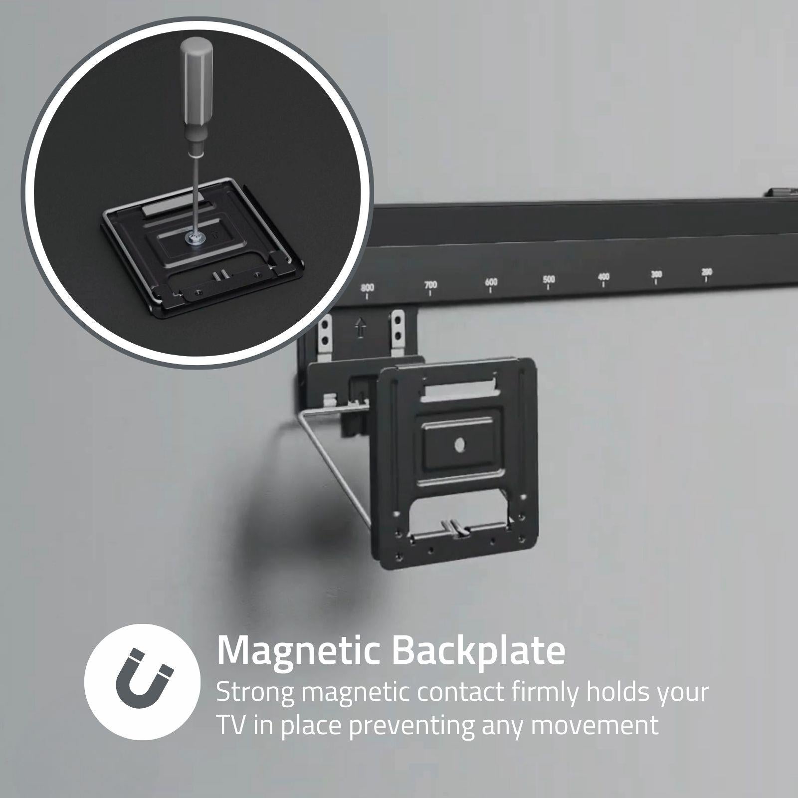 Nedis Fixed TV Wall Mount | 43 - 100 " | Maximum supported screen weight: 75 kg | Minimum wall distance: 9.50 mm | Steel | Black