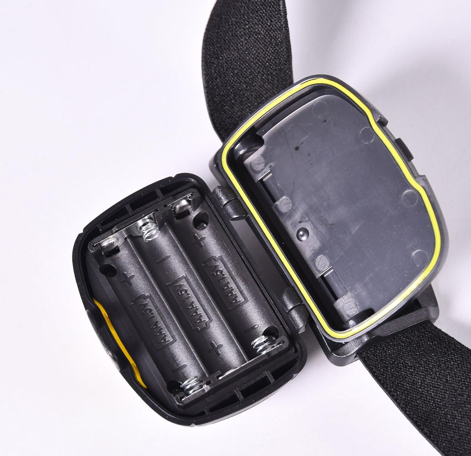 Mercury LED Head Torch Bright & Battery Operated Headlamp with Red & Green Lights, 3 Modes, Lightweight & Weatherproof – Ideal for Camping, Hiking & DIY