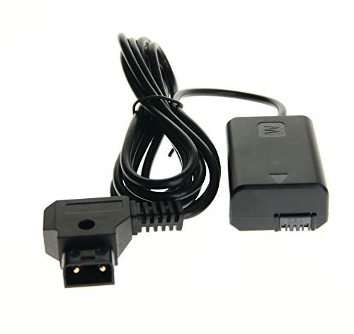 Ex-Pro D-Tap Dtap Power Type B 2 Pin Male to Sony AC-PW20 ACPW20 Power Supply Adapter Coupler for NP-FW50 Sony Alpha/NEX Cameras