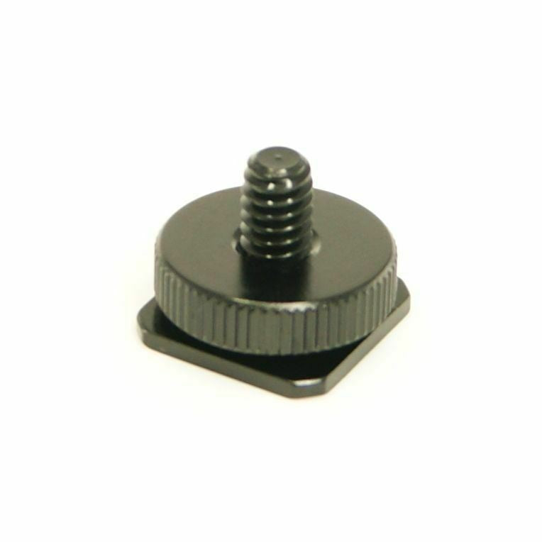 Ex-Pro Camera Flash Hot Shoe Mount 1/4" Tripod Screw Adapter for Wireless Flash Trigger, Flash Stand, Microphone