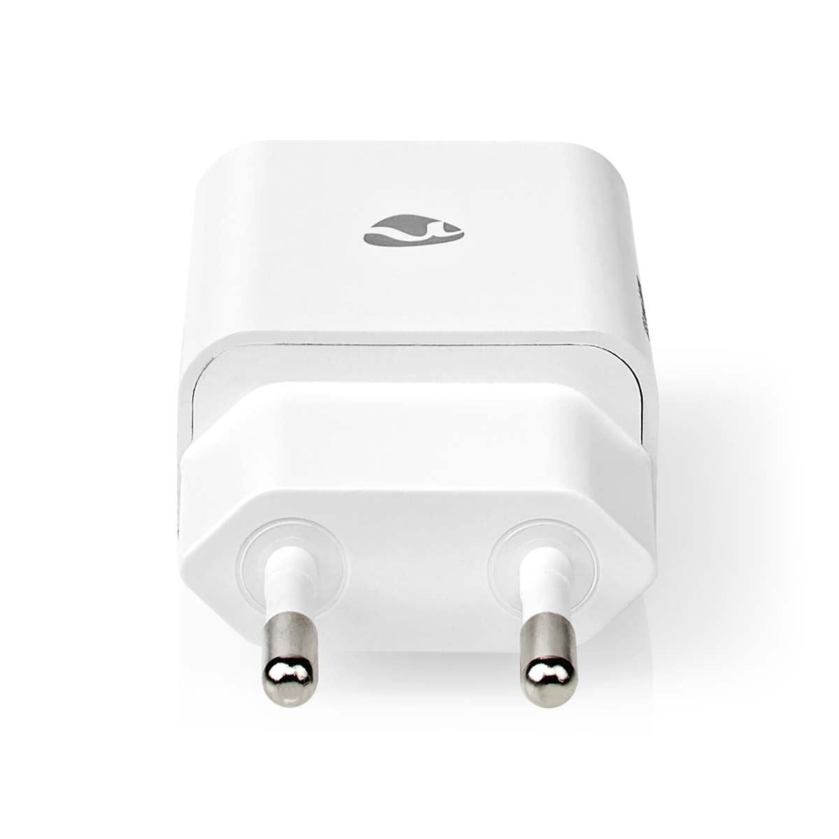 Nedis EU Euro Travel Wall Charger | 12 W | Quick charge feature | 1x 2.4 A | Number of outputs: 1 | USB-A | No Cable Included | Single Voltage Output | White