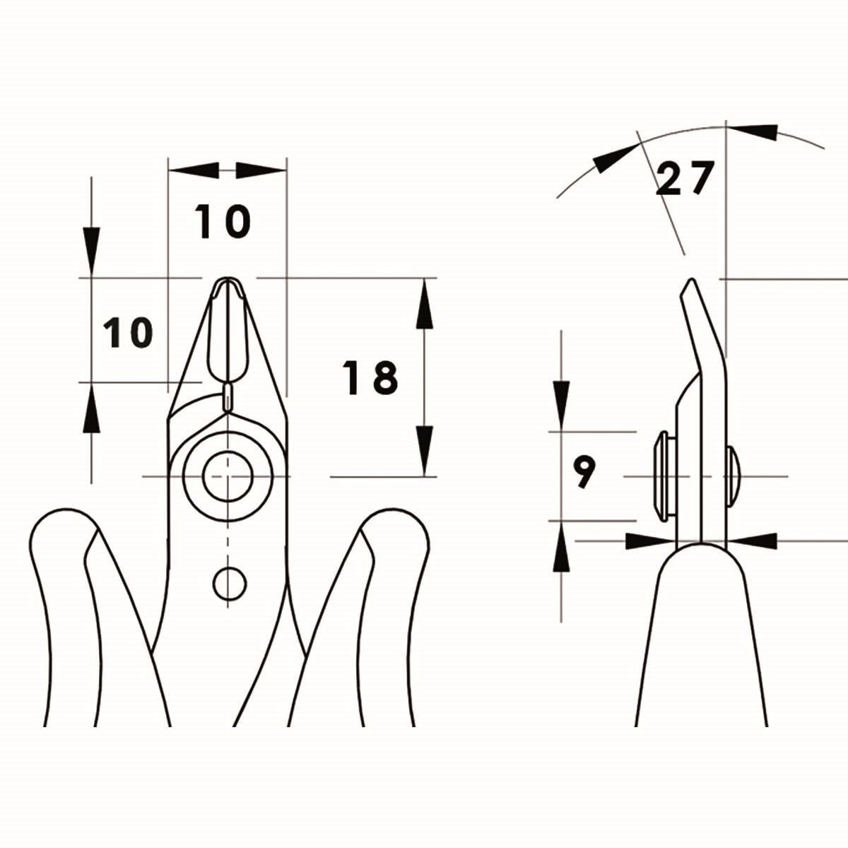 Piergiacomi Flush cutter up to 18 AWG