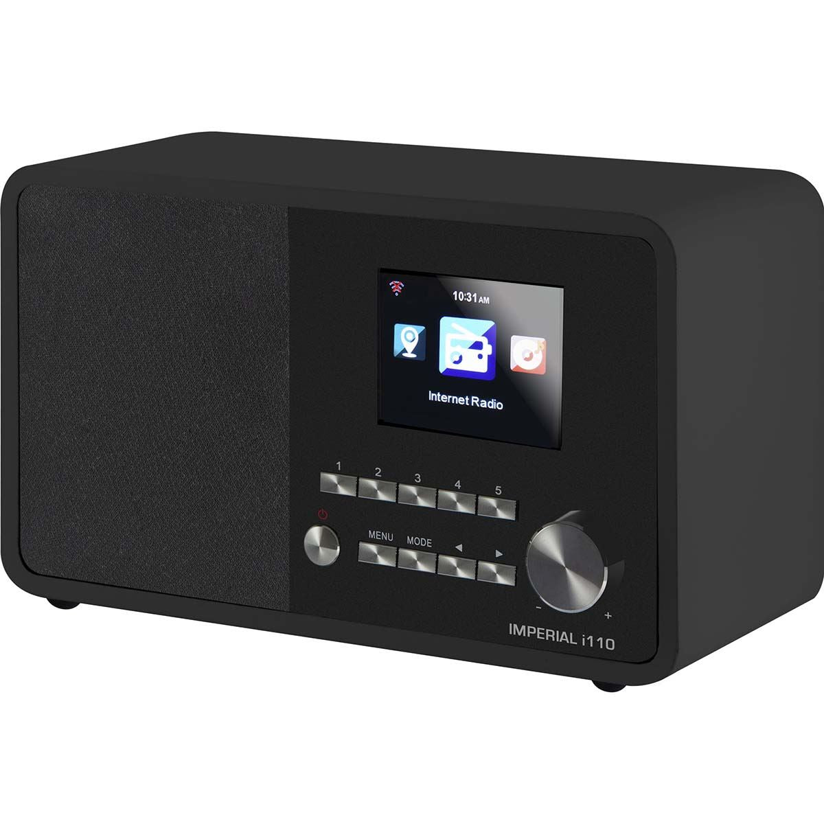 Imperial i110 Wi-Fi Internet Radio with Media Player Function Black