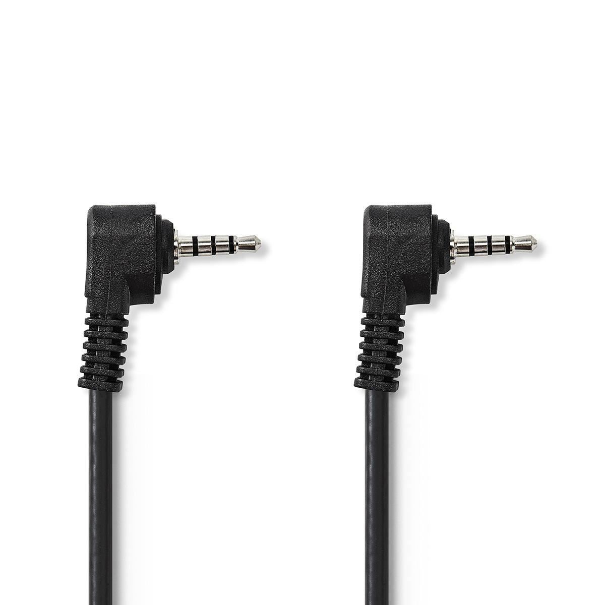 Nedis Audio Video Cable | 3.5 mm Male | 3.5 mm Male | Nickel Plated | 2.00 m | Round | PVC | Black