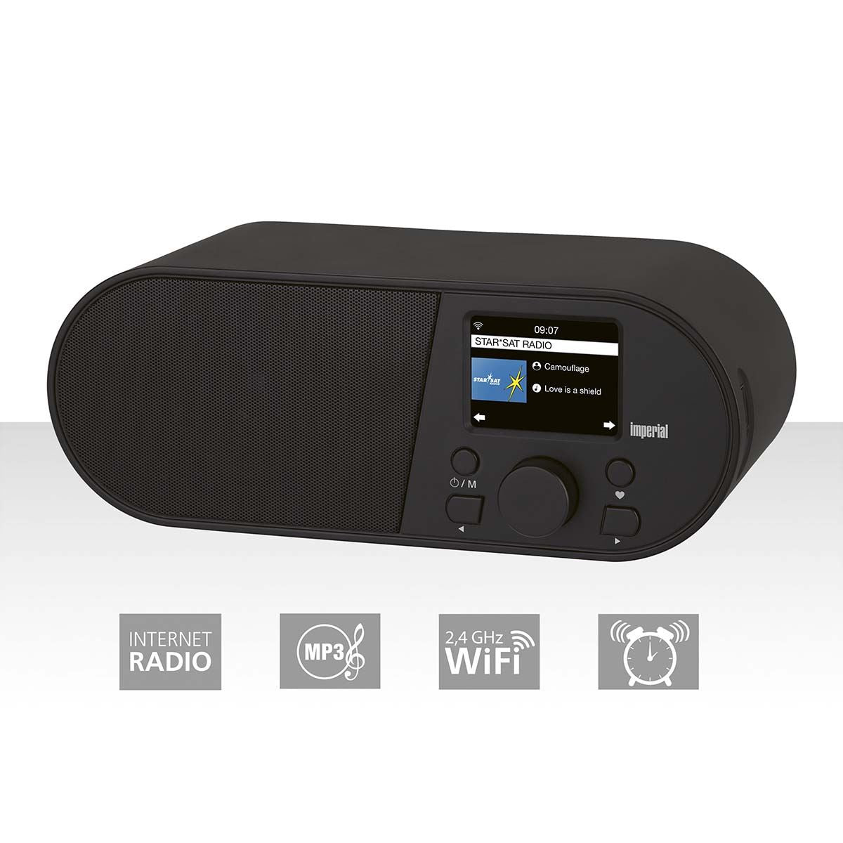 Imperial i105 Wi-Fi Internet Radio with 2.4 Inch Color Display Black