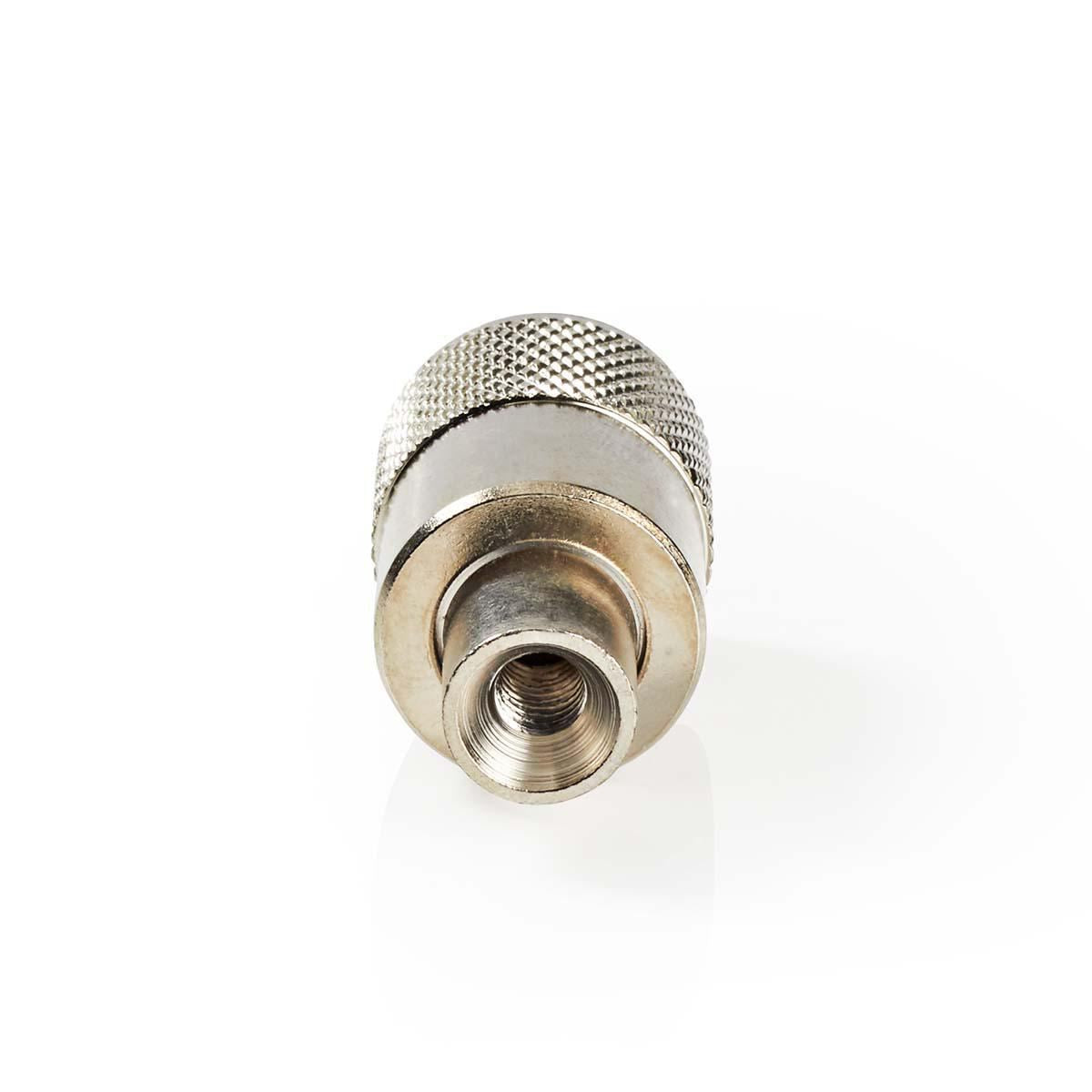 Nedis PL259 Connector | Straight | Male | Nickel Plated | 50 Ohm | Solder | Cable input diameter: 6.0 mm | Metal | Silver | 25 pcs | Envelope