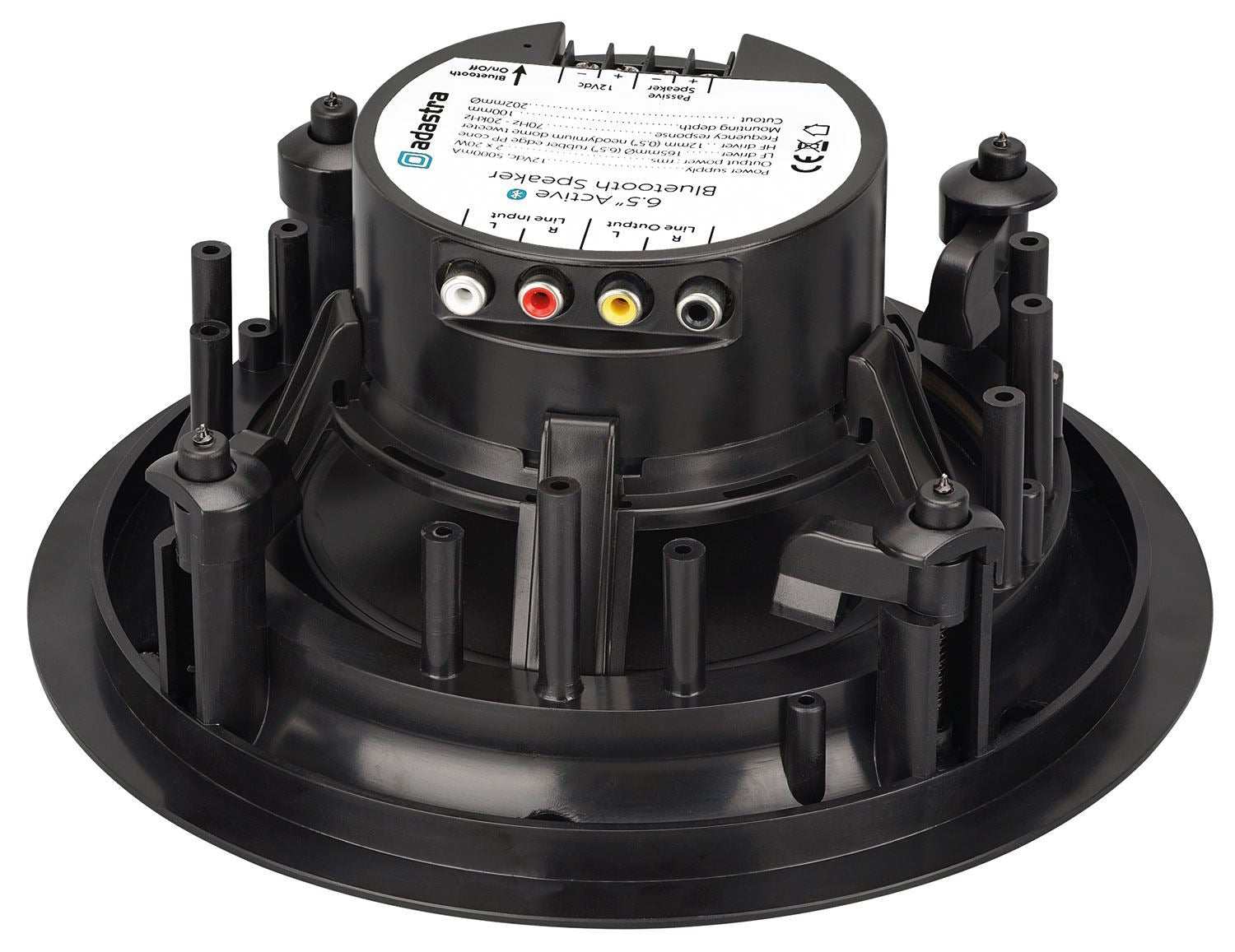 Adastra BCS65S Bluetooth 6.5" Ceiling Speakers Set (Pair) Active + Passive with Switchable Bluetooth Connection