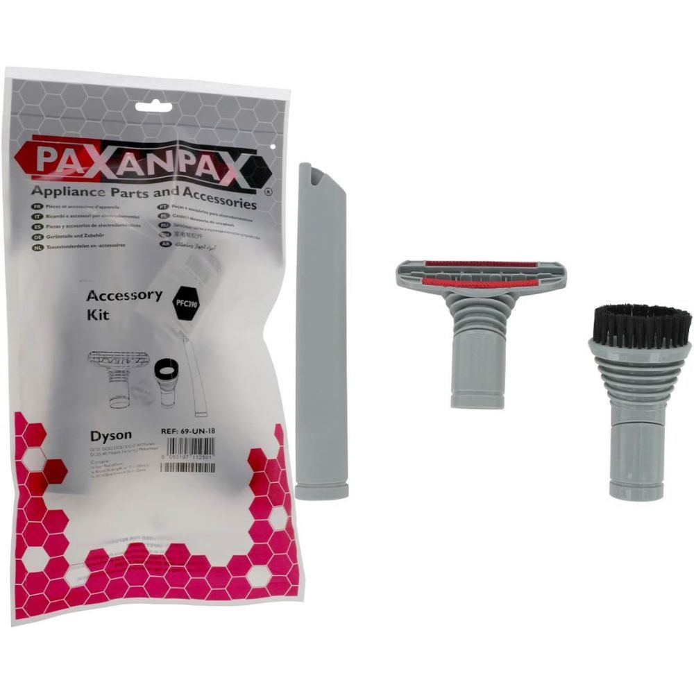 Replacement Dyson Vacuum Cleaner Attachment Tool Kit, Plastic, Grey