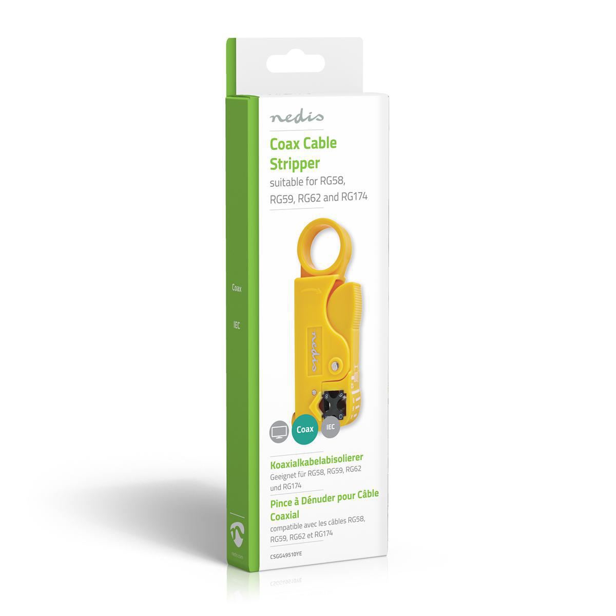 Nedis Cable Stripping Plier | Stripping Tool | PVC / Steel | Black / Yellow