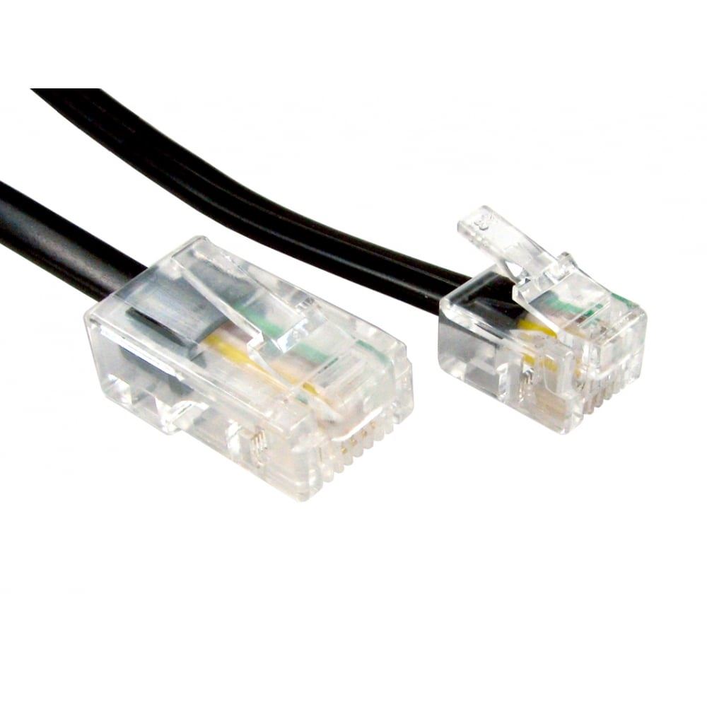 Ex-Pro 1m RJ11 to RJ45 Cable - Black