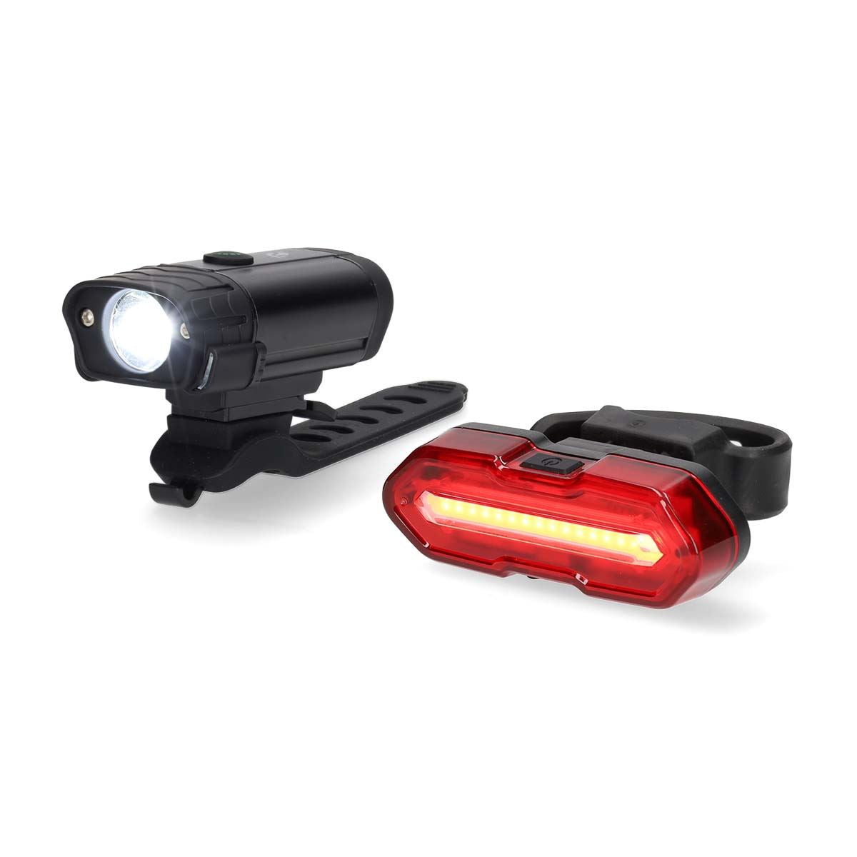 Nedis Rechargeable Bicycle Light | Battery Powered | 5 V DC | 3 W | 400 lm | 4.5 lm | 100 m | 110 °