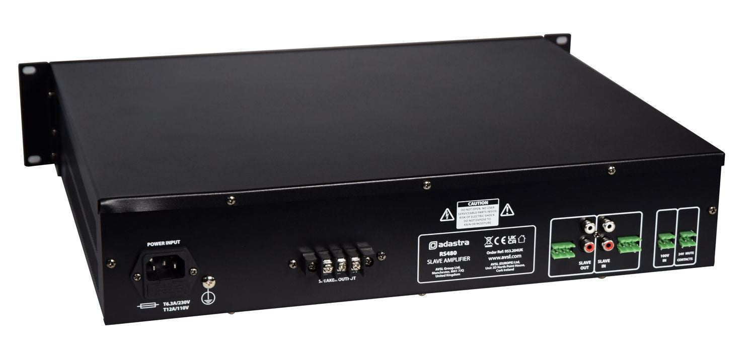 Adastra RS480 480w Class-D Slave Amplifier 100V