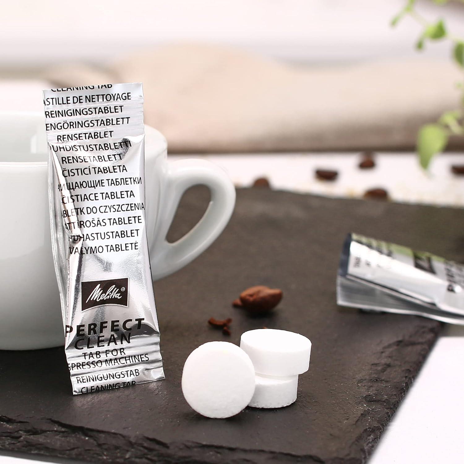 Melitta 'Perfect Clean' Espresso Machine Cleaning Tablets (1.8g, Pack of 4), Silver