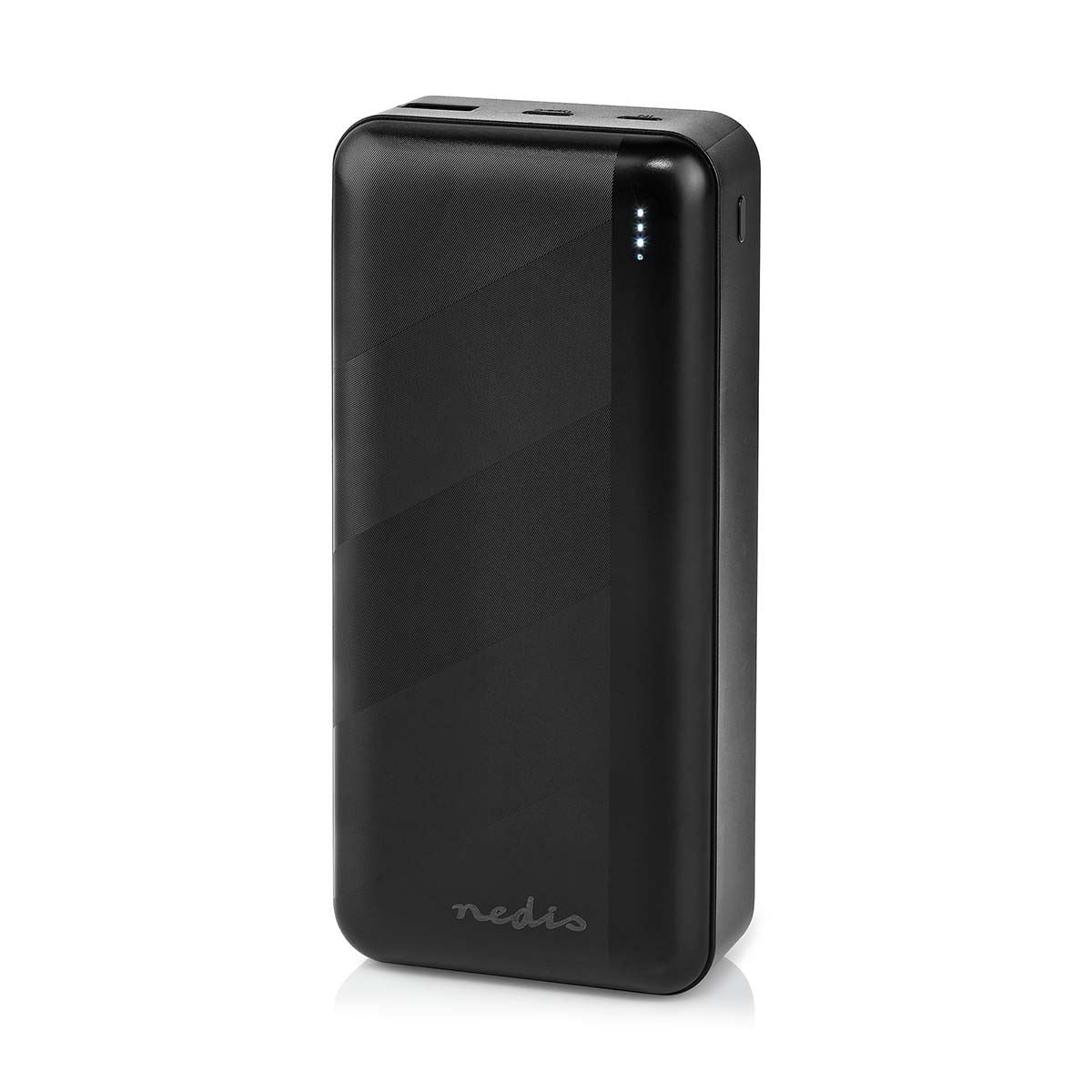 Nedis Powerbank | 30000 mAh | 1.5 / 2.0 / 3.0 A | Number of outputs: 2 | Output connection: 1x USB-A / 1x USB-C™ | Input connection: 1x Micro USB / 1x USB-C™ | PD3.0 20W | Lithium-Polymer