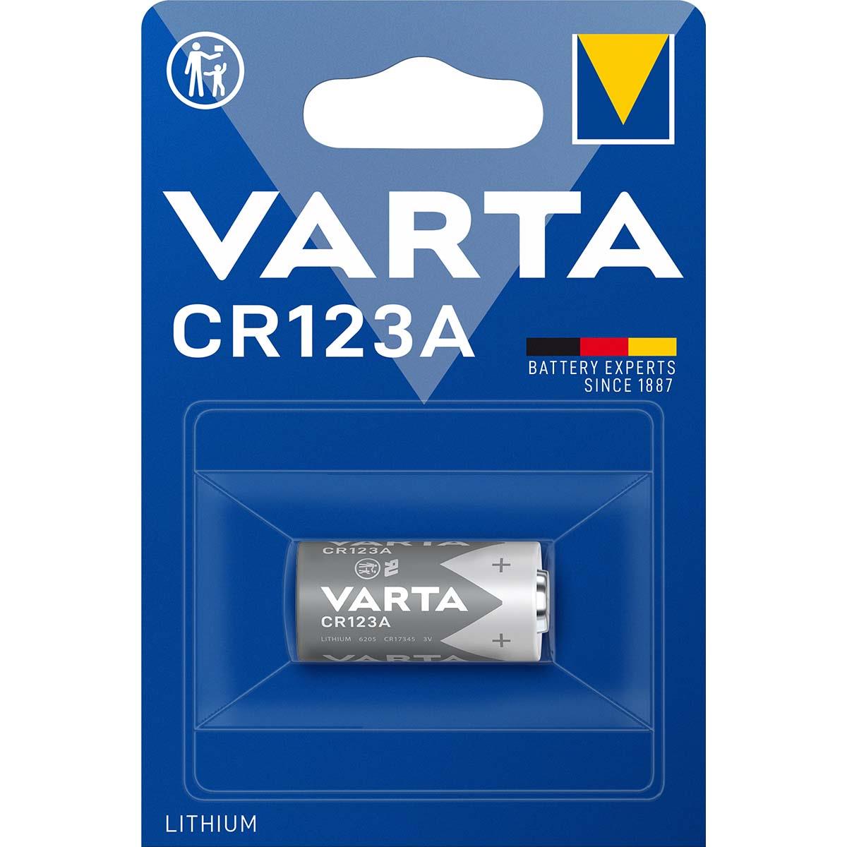 Varta Lithium Battery CR123A 3 V 1-Blister