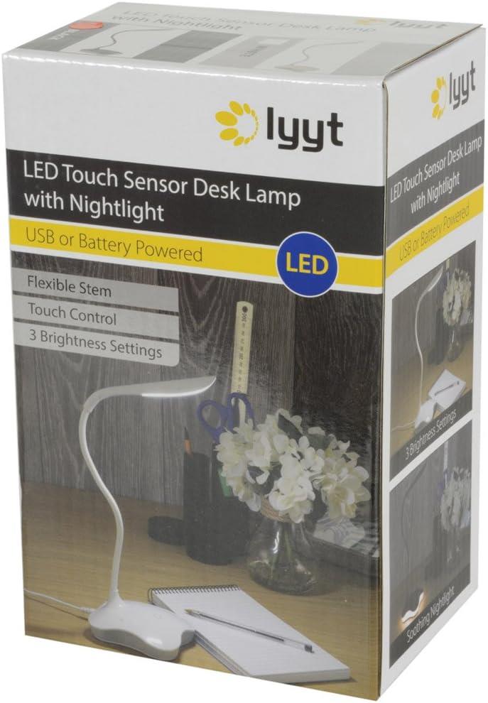 Dimmable Touch Sensor USB LED Desk Table Night Bedside Reading Lamp Light