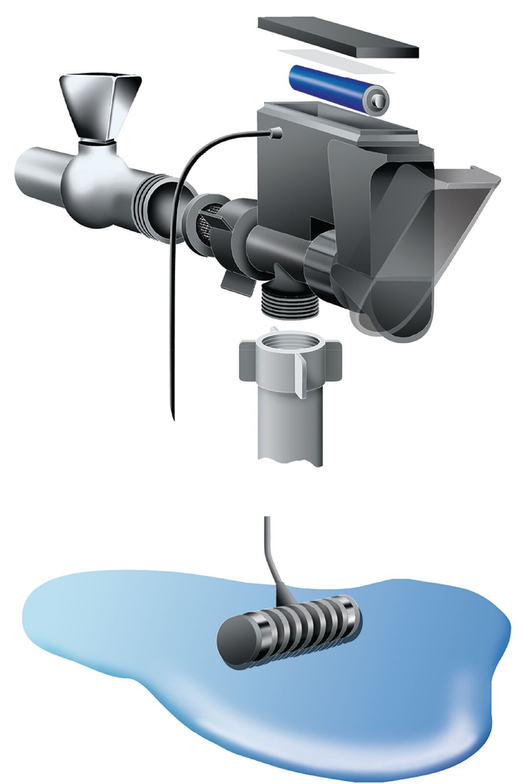 Nedis Electronic Waterblock | 3/4" Outer Thread | 3/4" Inner Thread | Suitable for: Dishwasher / Washing Machine | Black