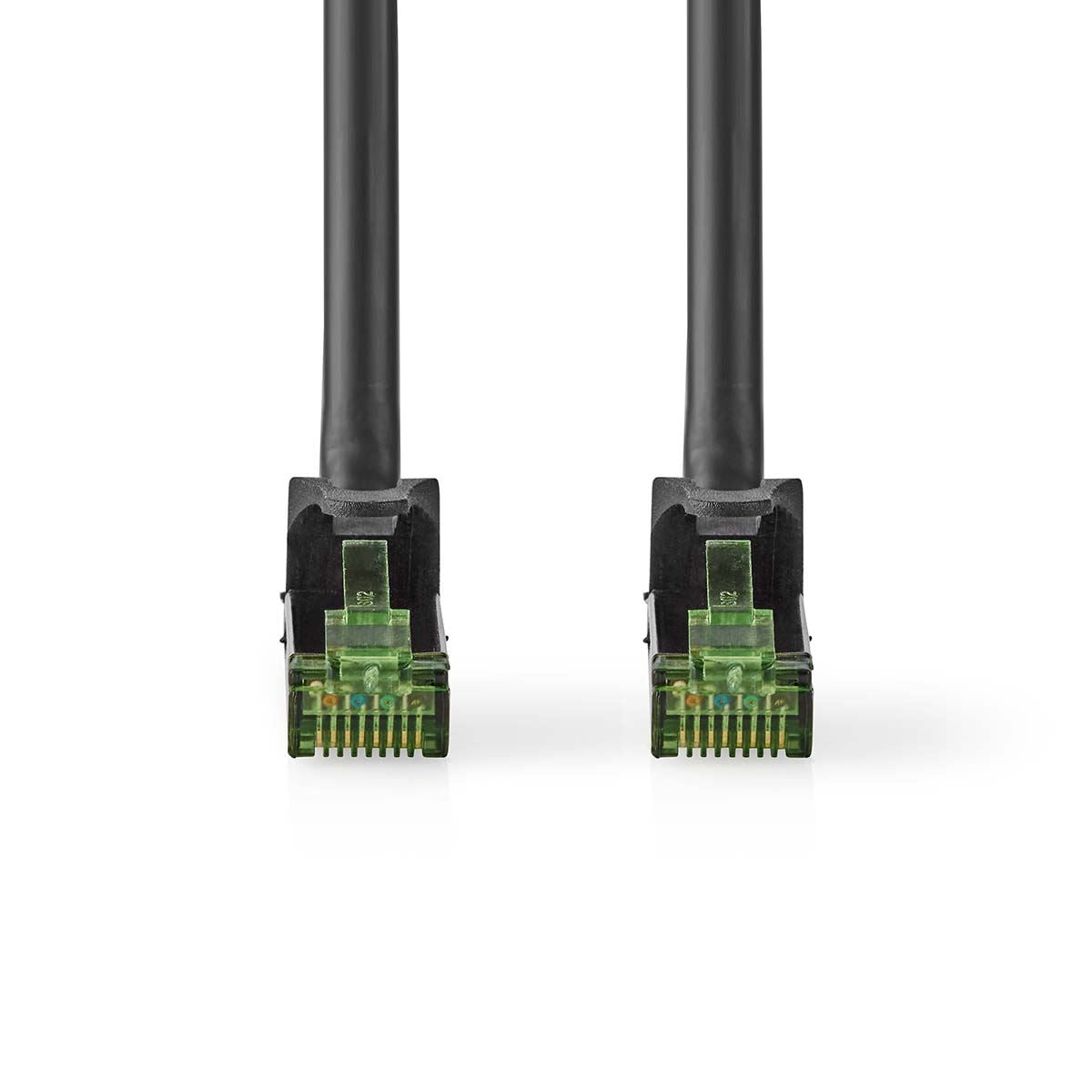 Nedis CAT7 Network Cable | S/FTP | RJ45 Male | RJ45 Male | 10.0 m | Snagless | Round | LSZH | Black | Envelope