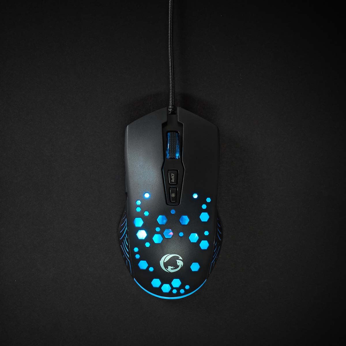 Nedis Gaming Mouse | Wired | 800 / 1200 / 2400 / 3200 / 4800 / 7200 dpi | Adjustable DPI | Number of buttons: 7 | Programmable buttons | Right-Handed | 1.50 m | RGB