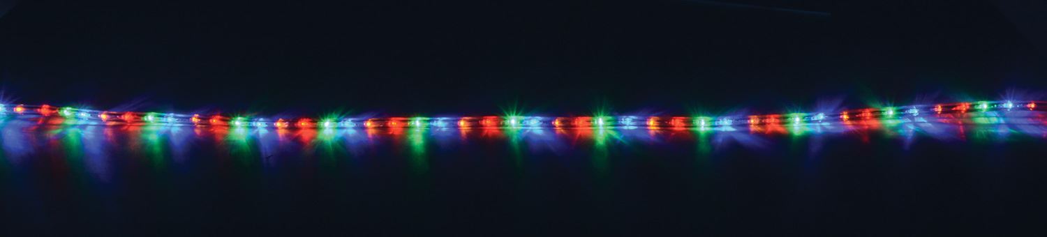 Lyyt 50m LED Super Bright Multi Coloured Rope Light - Reel