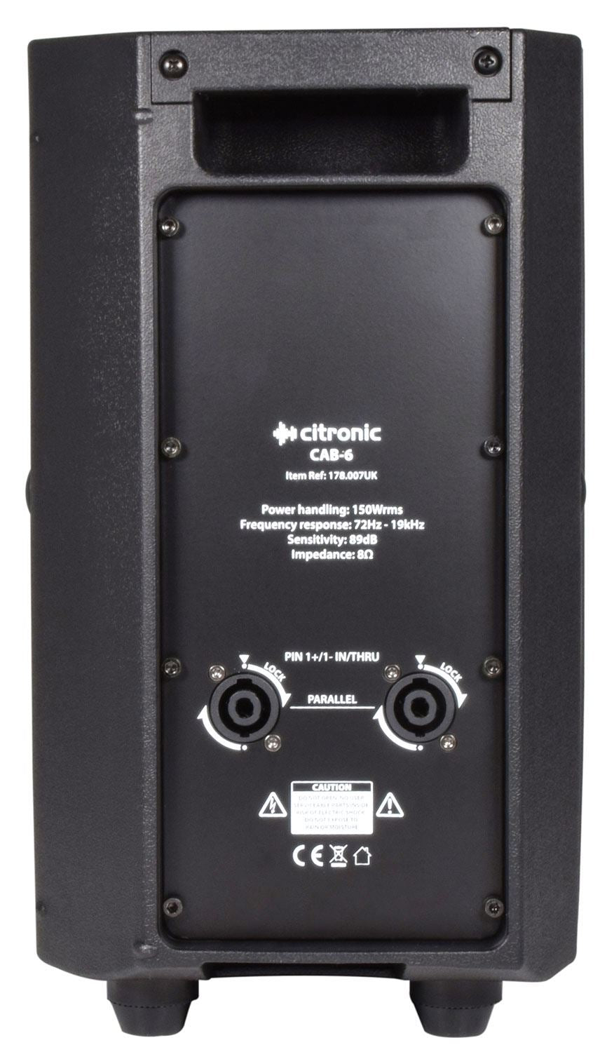 Citronic CAB-6 Full Range Passive Speaker Cabinet 150W RMS