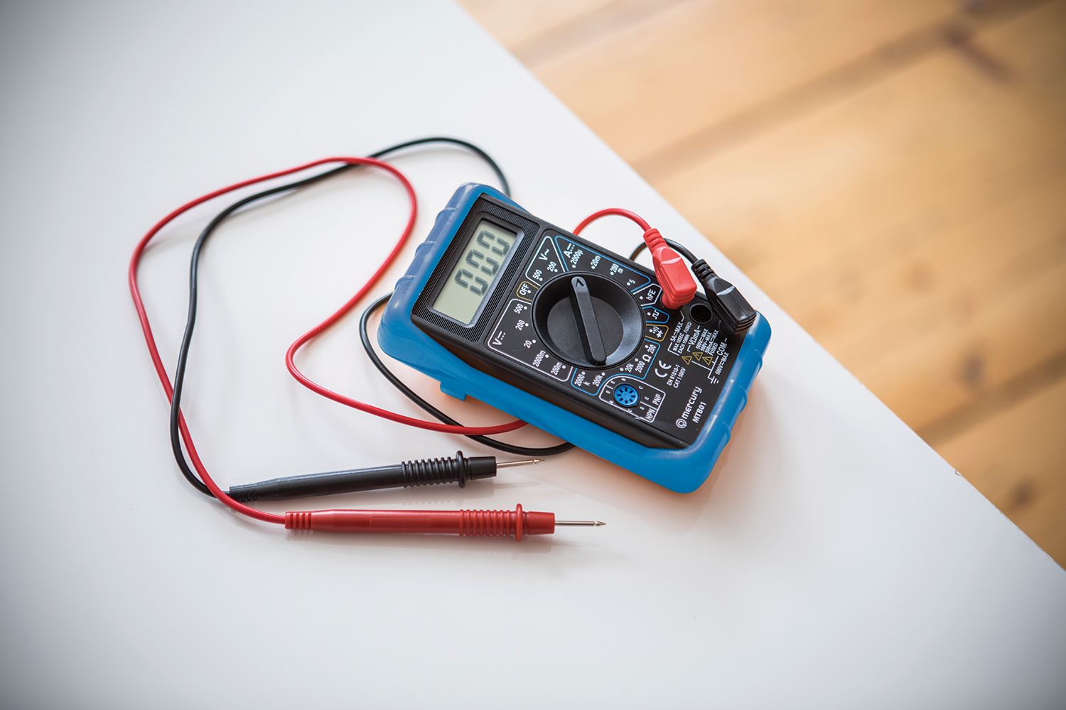 Mercury Digital Multitester Multimeter Test Meter AC DC Volt Amp Continuity Tester