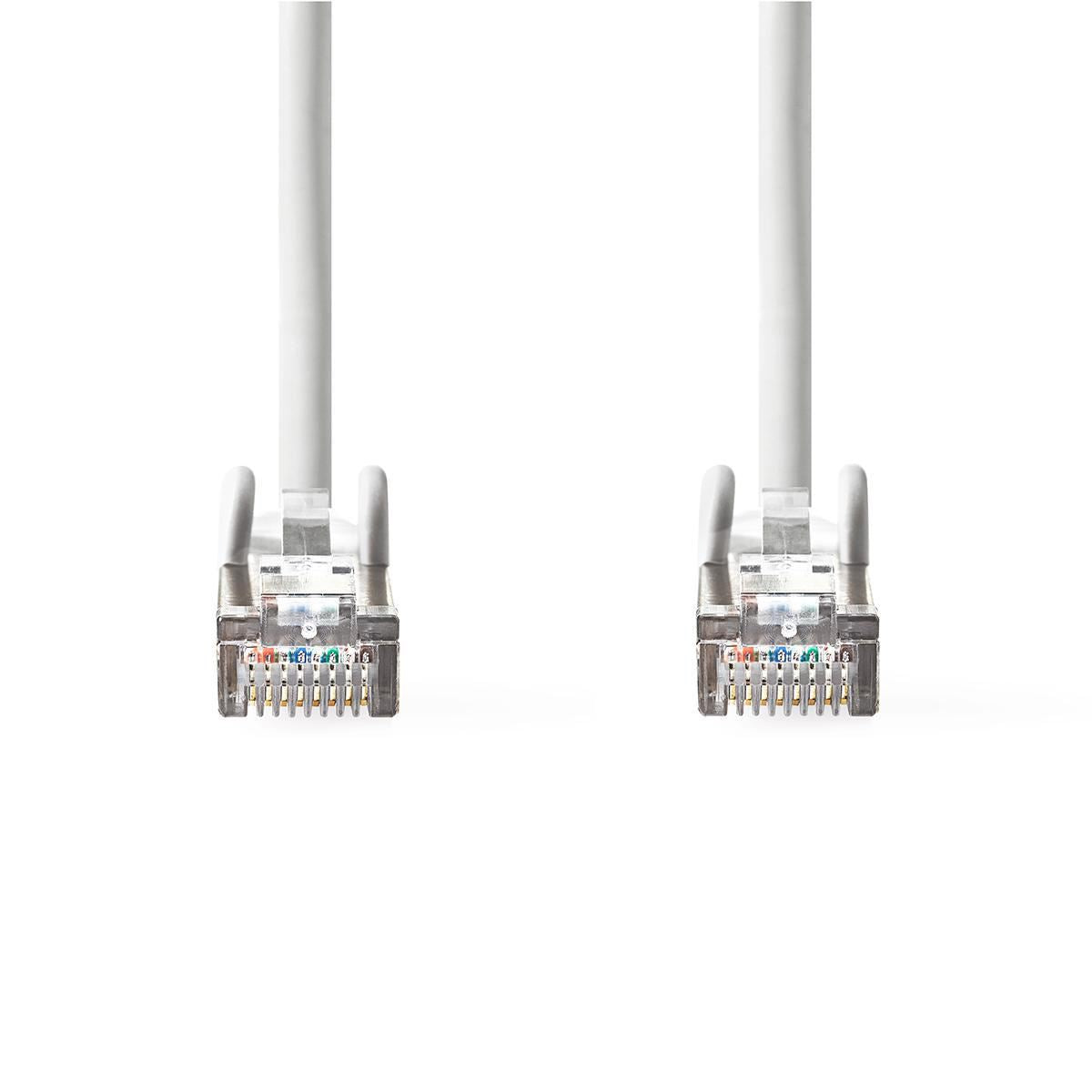 Nedis CAT6a Network Cable | SF/UTP | RJ45 Male | RJ45 Male | 7.50 m | Round | PVC | White | Tag