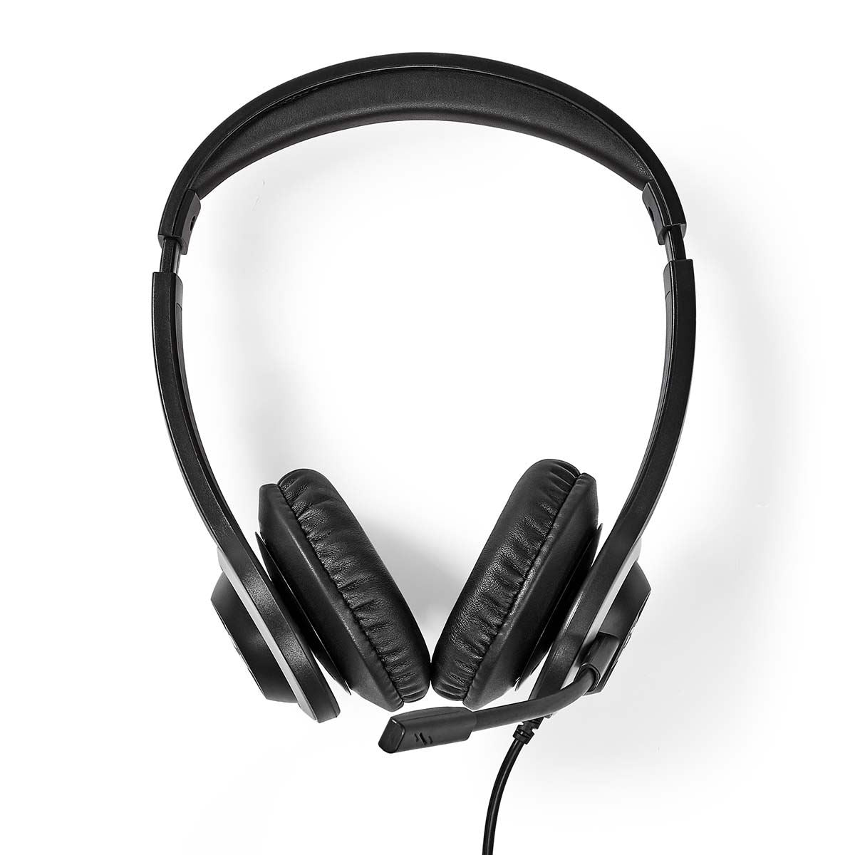 Nedis PC Headset | On-Ear | Stereo | USB Type-A / USB Type-C™ | Fold-Away Microphone | Black
