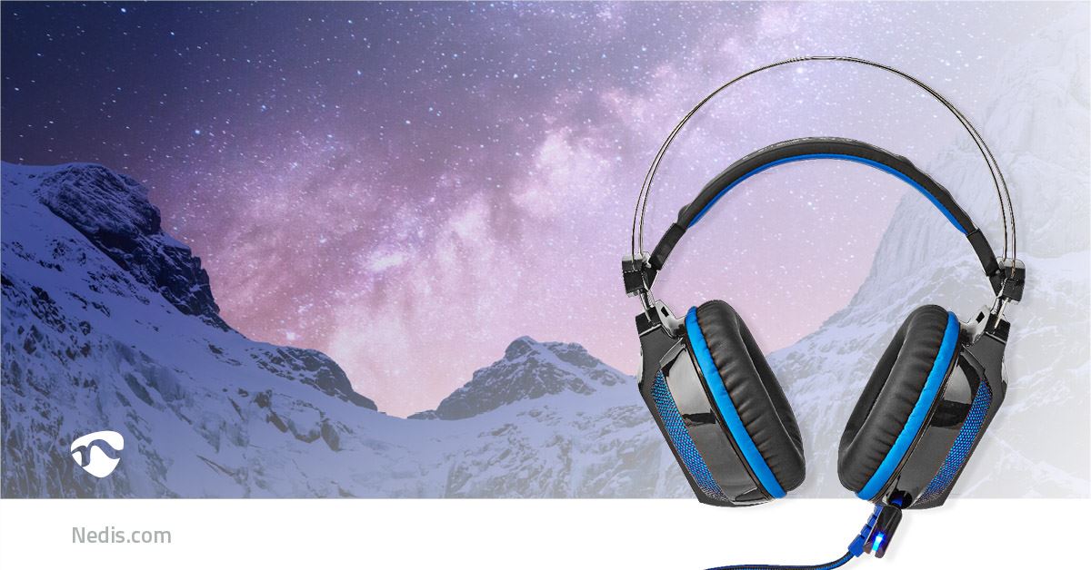 Nedis Gaming Headset | Over-Ear | Surround | USB Type-A | Bendable & Retractable Microphone | 2.10 m | Normal Lighting