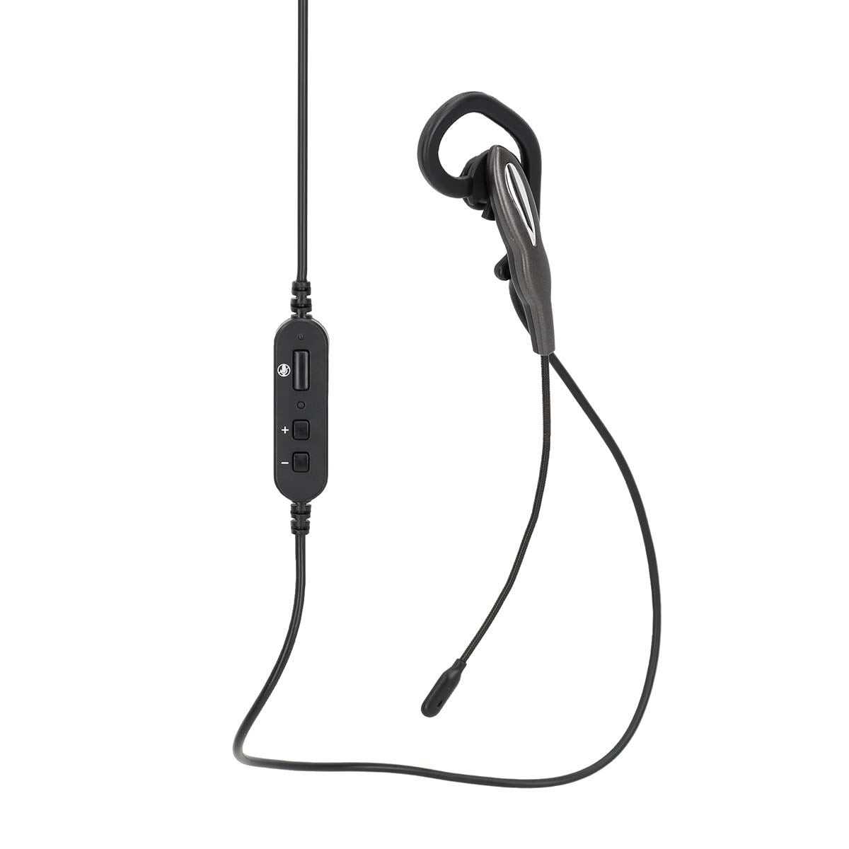 Nedis PC Headset | In-Ear | Mono | USB Type-A / USB Type-C™ | Fold-Away Microphone | Black / Grey