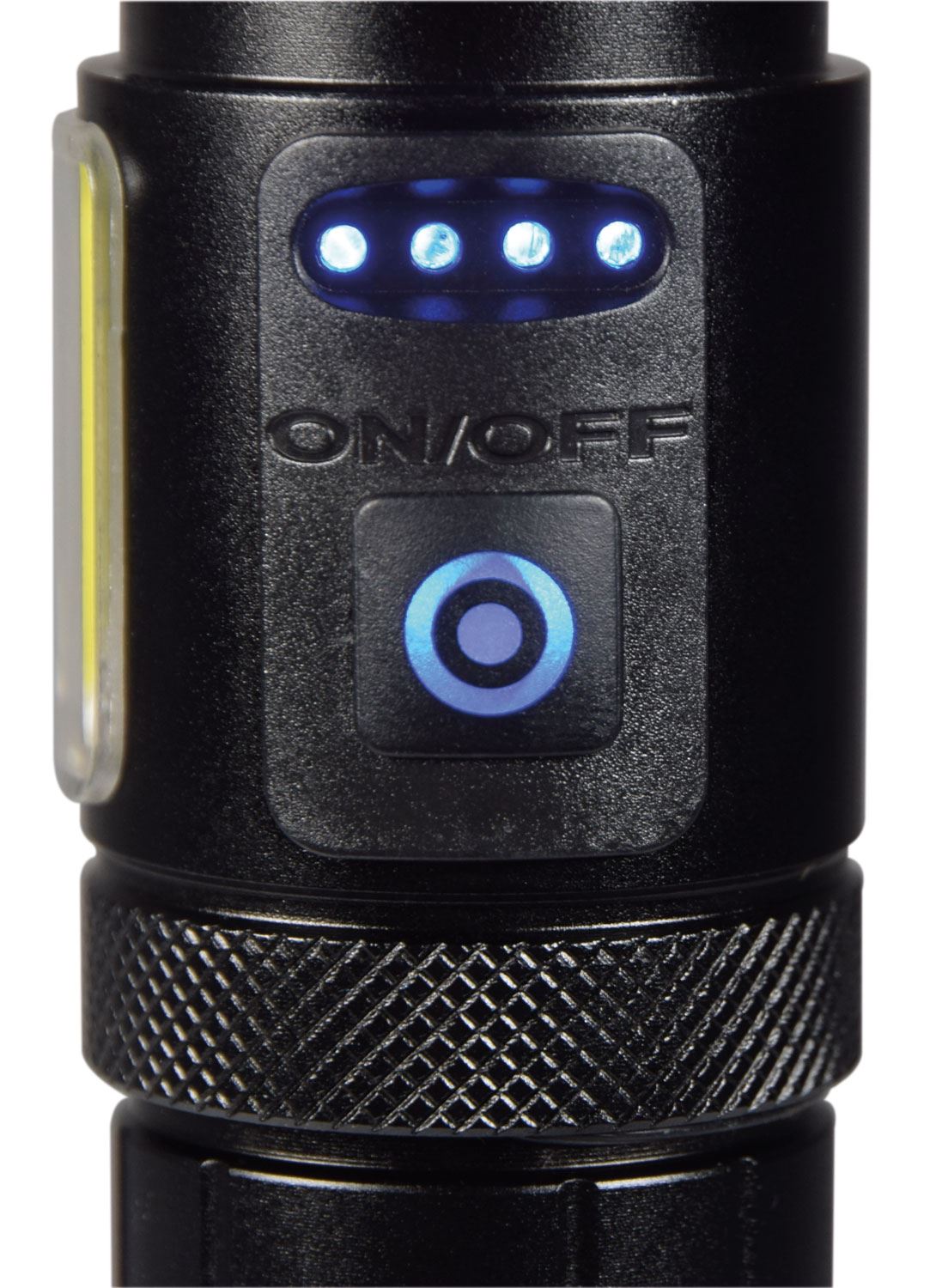 Mercury Mercury | Flashlight COB LED Rugged 7-Mode & Emergency Lamp with USB Rechargeable 5000mAh Powerbank, Telescopic Zoom, and Water-Resistant Metal Body – Ideal for Camping, Hiking, and Emergency Use