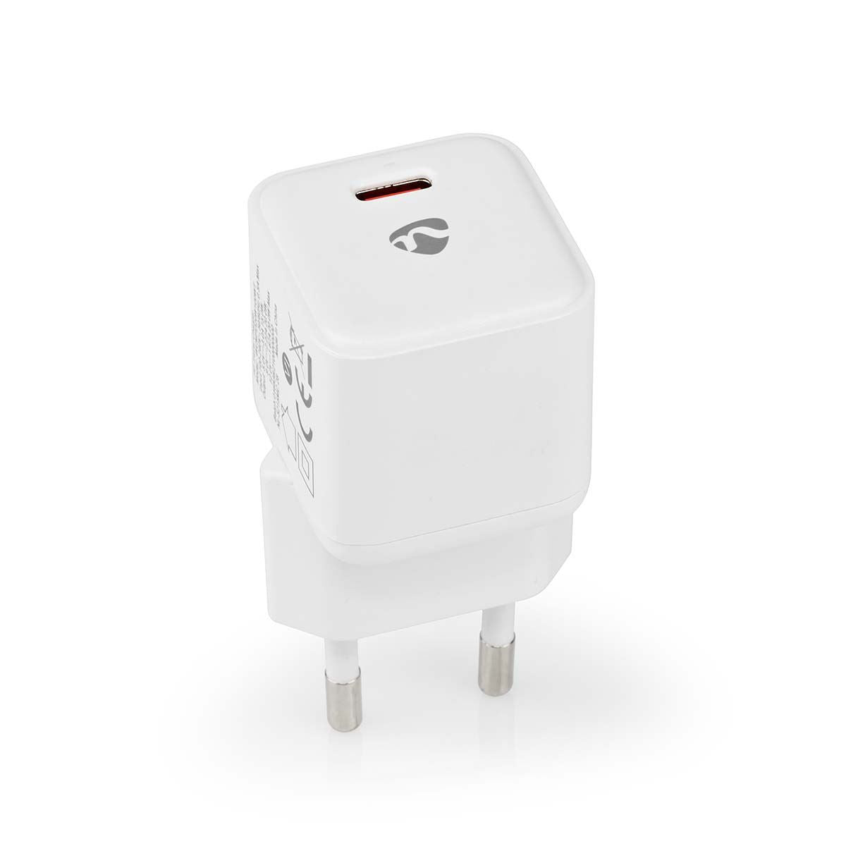 Nedis EU Euro Travel Wall Charger | 20 W | PD3.0 20W | Quick charge feature | 1.67 / 2.22 / 3.0 A | Number of outputs: 1 | USB-C™ | Automatic Voltage Selection | White