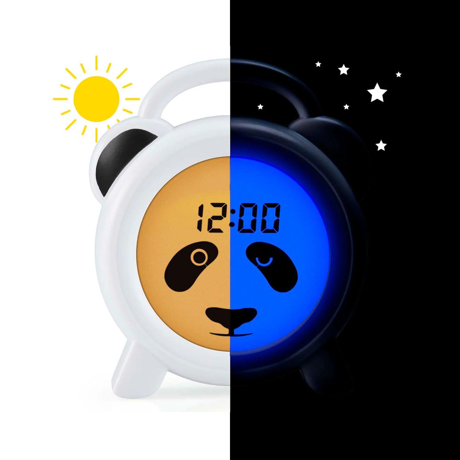 Alecto Childrens Sleep Trainer & Night Lamp Light / Alarm Clock Paula the Panda - White