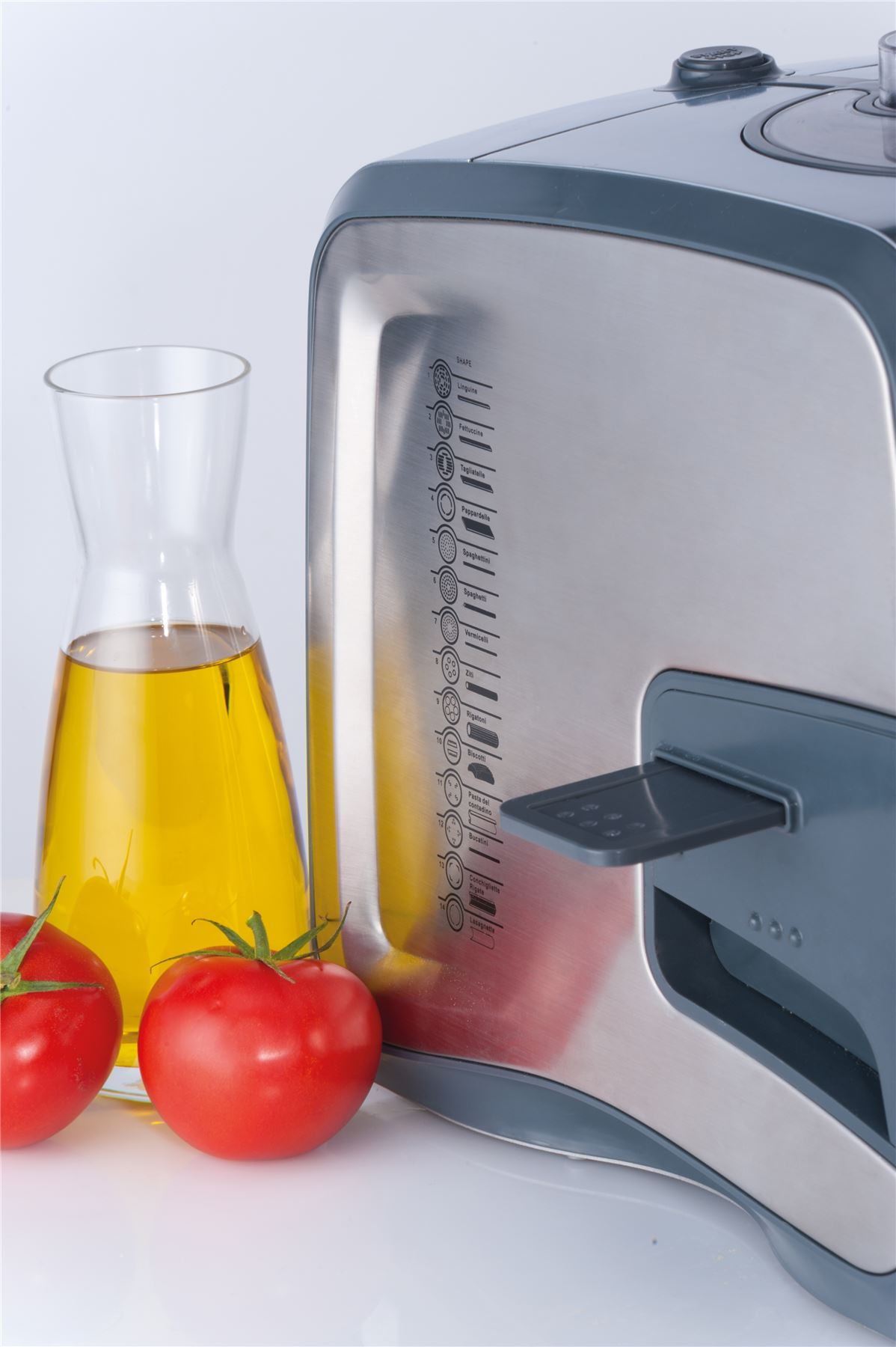 Trebs Pasta Gusto Pasta Maker Extruder 14 Shaping Discs, Perfect Dough, Easy Clean, 15 Minute Fresh Pasta - Stainless Steel