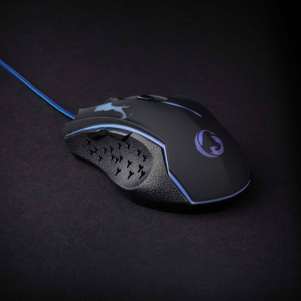 Nedis Gaming Mouse | Wired | 1200 / 1800 / 2400 / 3600 dpi | Adjustable DPI | Number of buttons: 6 | Programmable buttons | Right-Handed | 1.50 m | LED