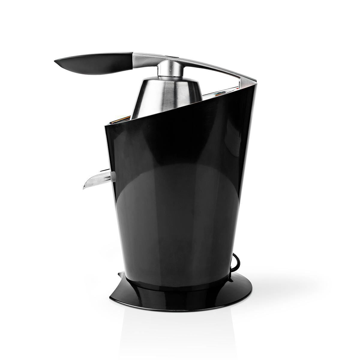 Nedis Citrus Juicer Press, 160W Powerful Juice Squeezer, with Stainless Steel Spout and Anti-Drip Function - Black