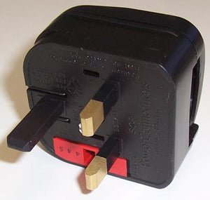 Scp Plug Euro Plug Converter 2 Pin Schuko SCP Plug to Fused 3 Pin UK Mains 3A B