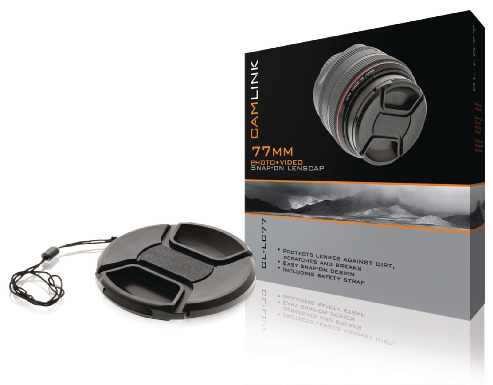 Camlink DSLR Snap-on Lens Cap | 77 mm