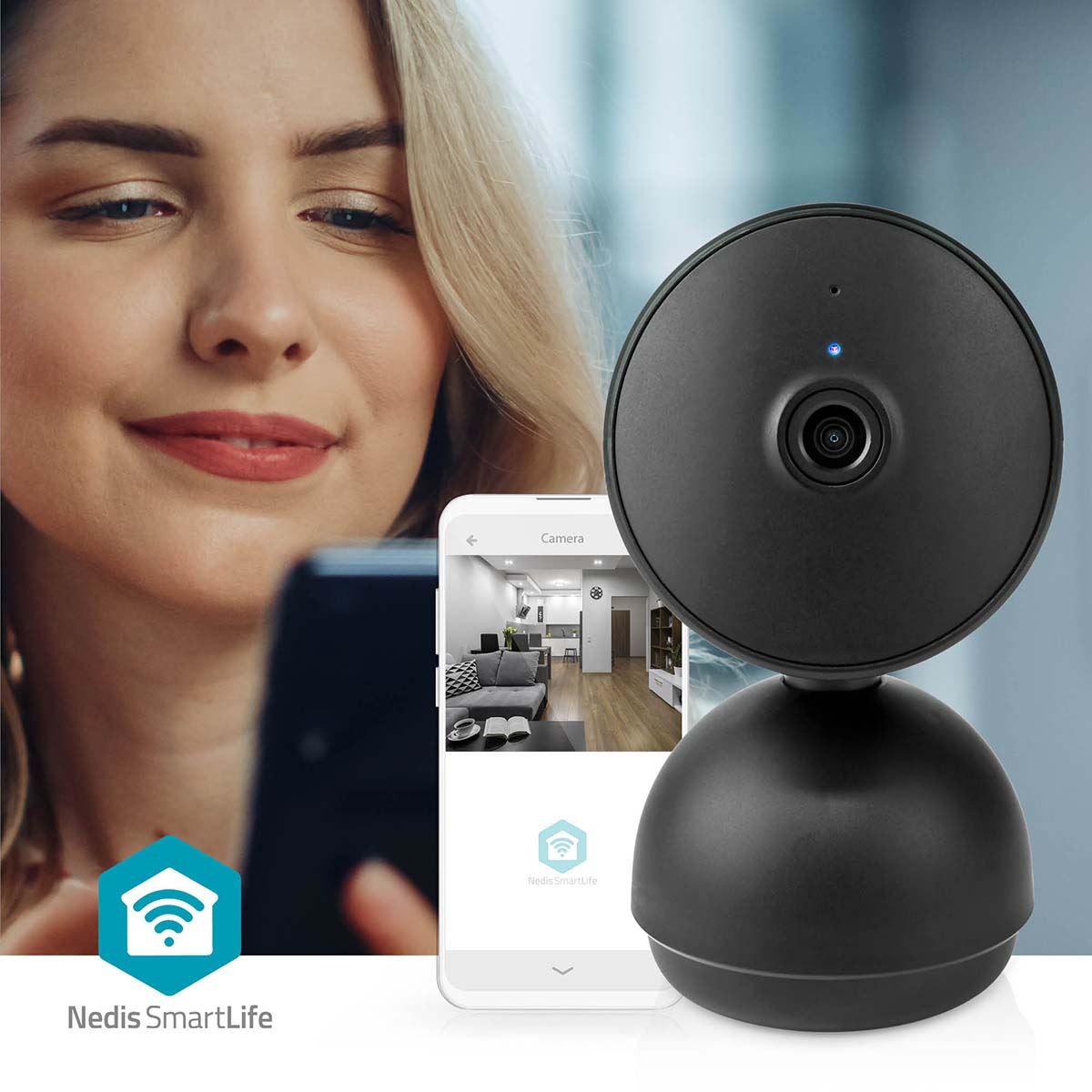 Nedis SmartLife Indoor Camera HD 1080P IP Wireless WIFI  CCTV HD Smart Home Security IR Cam