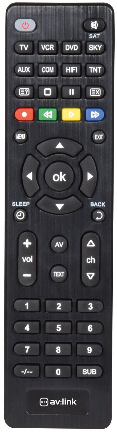 Av:link 8 in 1 Universal Remote Control TV Sat TV, DVD, SAT, HiFi Remote
