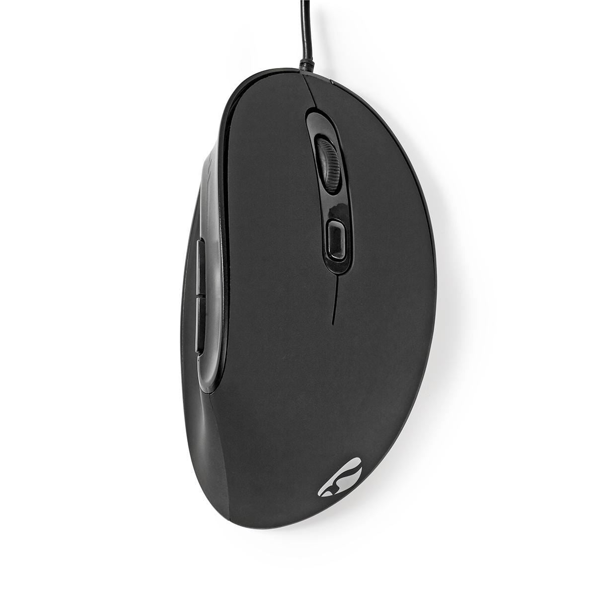 Nedis Wired Mouse | DPI: 1200 / 1800 / 2400 / 3600 dpi | Adjustable DPI | Number of buttons: 6 | Programmable buttons | Right-Handed | 1.60 m