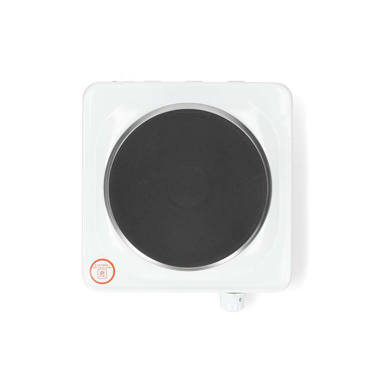 MELISSA Hot Plate, Portable and Compact Electric Hob with Temperature Control for Home, Camping & Caravan Table Top Cooking - Single 1500W