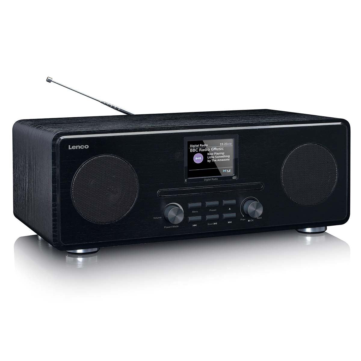 Lenco DAB+ FM radio with CD MP3 player Bluetooth® Black