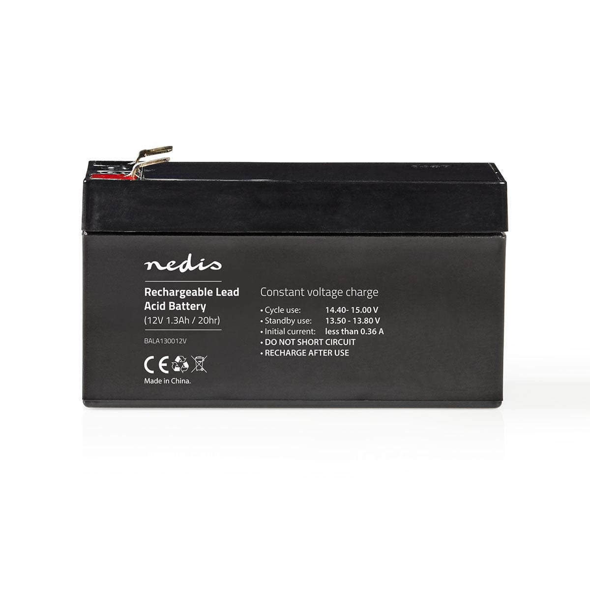 Nedis Battery | Lead-Acid | Rechargeable | 12 V | 1300 mAh