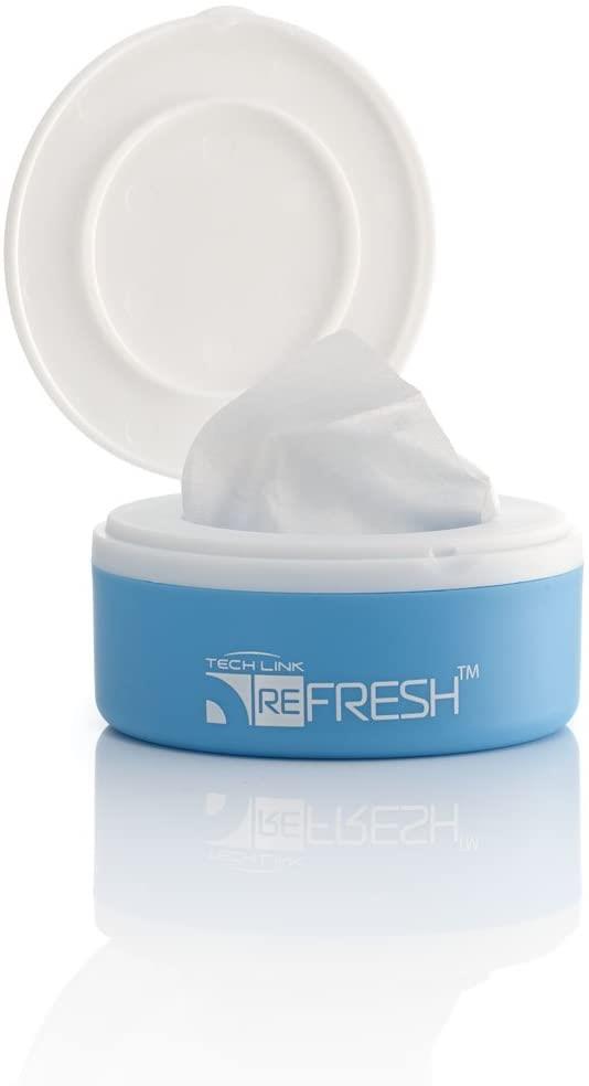 Techlink 529008 Refresh Quick Dry Screen Wipes Screen for Mobile Phone, Tablet, Laptop, Camera Lens Wipes
