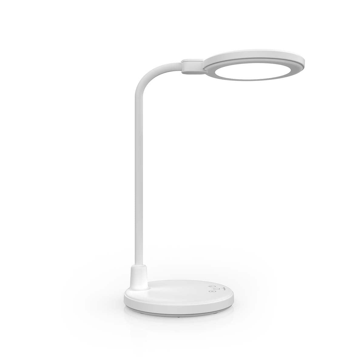 Nedis Rechargeable LED Desk Lamp with Mirror - Touch Dimmable, 3 Light Modes, Flexible Arm, USB-C, Makeup & Reading Light