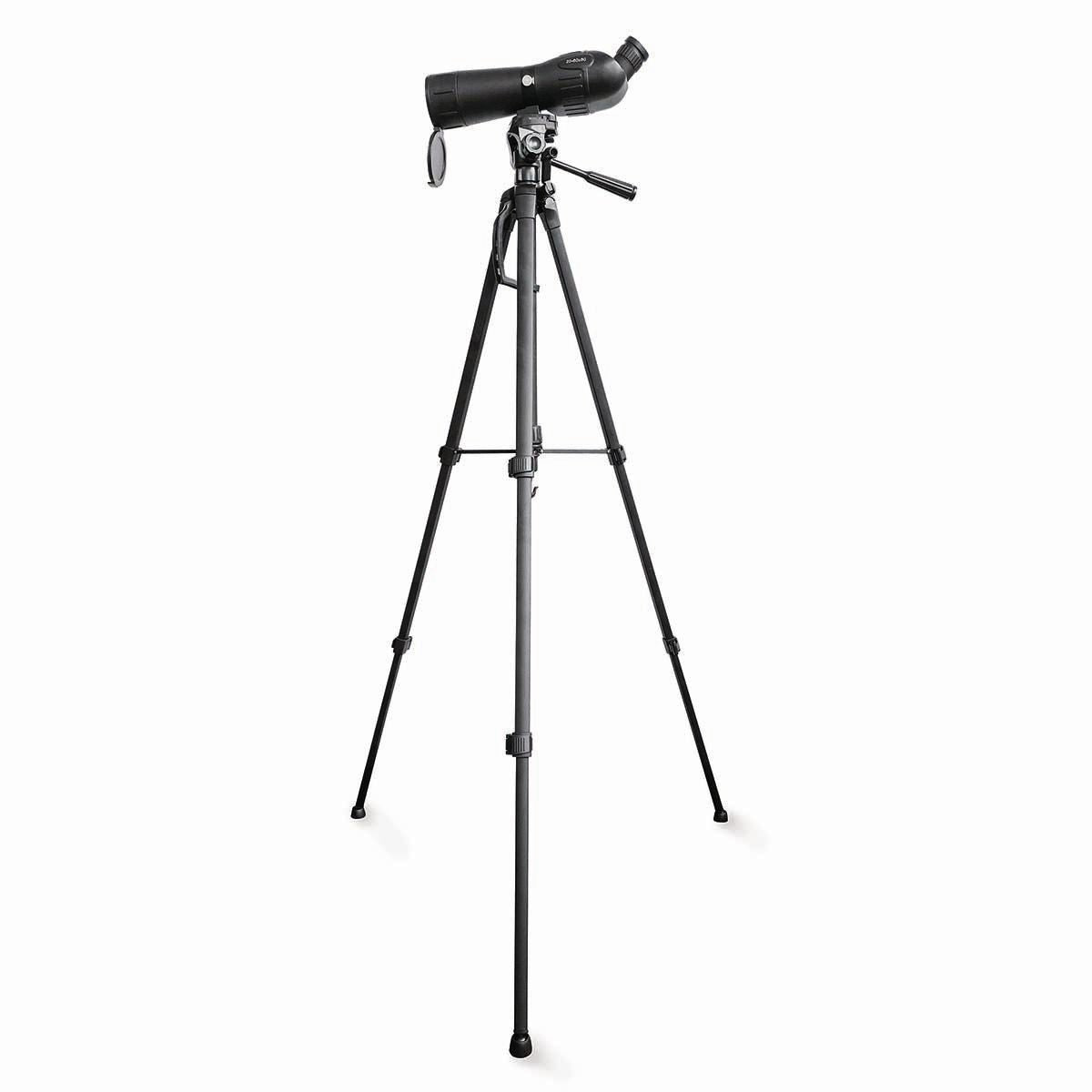 Nedis Spotting Scope | Magnification range: 20-60 | Objective lens diameter: 60 mm | Field of view: 38 m | Dioptric correction | Travel bag included | Black