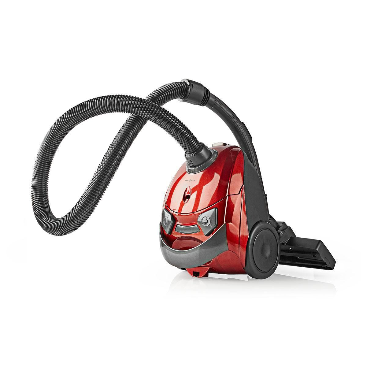 Nedis Vacuum Cleaner | With Bag | 700 W | Dust capacity: 1.5 l | Combi Brush | Action radius: 7 m | Hepa | Anthracite / Red