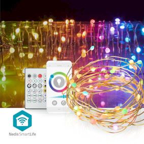 Nedis SmartLife LED Strip | Wi-Fi | Multi Colour | SMD | 5.00 m | IP20 | 2700 - 6500 K | 400 lm | Android™ / IOS