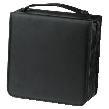 Hama 304 CD DVD Blu-ray Wallet Carry Case Disc Storage Protection Bag Nylon Holder - Black